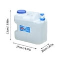 thumbnail image 3 of 4 Gallon Water Container with Spigot - 15L Portable Camping Water Jug, Large Emergency Water Storage Tank for Outdoor, Hiking, Hurricane Prep & Car Travel - BPA-Free, 3 of 4