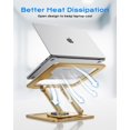 thumbnail image 4 of Soporte para laptop LOXP ajustable, giratorio 360° y plegable para 10-16", 4 of 6