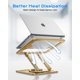 thumbnail image 4 of Soporte para laptop LOXP ajustable, giratorio 360° y plegable para 10-16", 4 of 6