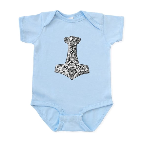 CafePress - Thor's Hammer Infant Bodysuit - Baby Light Bodysuit, Size Newborn - 24 Months
