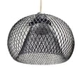 thumbnail image 3 of Cubierta de Luz de Pantalla Colgante de Alambre de Metal Fernando Protector Retro Negro, 3 of 8