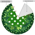 thumbnail image 3 of Saint Patrick''s Day Clover Polka Dot Cute Green 36 Inch Christmas Tree Skirt Carpet Mat Funny Party Decor Supplies for Xmas Halloween Decorations Occasion, 3 of 6