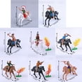 thumbnail image 4 of RYUJNDK Set Of 8 Western Cow Boy Horse Figures for Educational Purposes and Historical Displays, 4 of 9