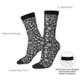 thumbnail image 4 of Cauagu simple white Snowflake Print Crew Socks for Women and Men,Adult Athletic Running Socks 1-Pair Sports Socks Work Gear Socks with Moisture Wicking, 4 of 6