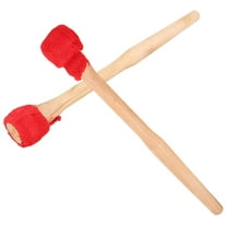 WORGEOUS 2 Pcs Baby Drum Sticks Chicken Drumsticks Small Gong Hammer