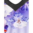 thumbnail image 4 of Tank Top de Túnica en Talla Extra con Estampado de Flores Degradados Rosegal  Camisetas sin mangas de talla grande, 4 of 5