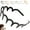 Glossy black, variant on 2025 New U Shape Fashion Tooth Hair Comb Headband, High Cranium Head Bands for Women's Hair, Reversible Korean Headbands with Teeth for Women Gifts for Teen Girls