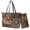 Brown-Sunflower Yorkshire Terrier, variant on TSOVTHRID Skull Crown Rose Print Purse for Women Pu Leather Black Shoulder Purse Top Handle Tote Satchels with Wallet Large Capacity Handbag Wallet Set for Shopping Walking