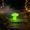 thumbnail image 4 of Diceymbol Mini Glow in The Dark Mushroom Figurines 3 Pcs Flocked Resin Fairy Garden Decor 1 Inch, 4 of 8