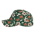 thumbnail image 5 of Naloa Original Classic Low Profile Hat Men Women Baseball Cap Dad Hat Adjustable Unconstructed Lilies Flowers Print Cap, 5 of 9