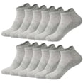 thumbnail image 3 of Fewfanhot Unisex Ankle Socks 100% Cotton Mesh Breathable Casual Athletic Short Socks for Daily Wear, 6 Pairs, 3 of 6
