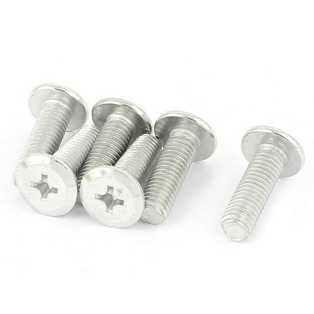 M8x25mm Threaded 1.25mm Pitch Phillips Flat Head Countersunk Bolts ...