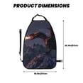 thumbnail image 2 of Naloa Fire Breathing Dragon Twilight 2Pcs Anti-Kick Back Seat Cover Kick Mat, Car Seat Protector with 3 Storage Pockets, 2 of 8