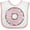 White and Pink, variant on Inktastic Pink Donut, Doughnut, Glaze, Icing, Frosting Boys or Girls Baby Bib