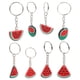 thumbnail image 1 of KAKOWELY 8 llaveros con colgante de sandía, llavero con dije de fruta, llavero colgante para bolso, llavero novedoso con dijes de sandía., 1 of 5