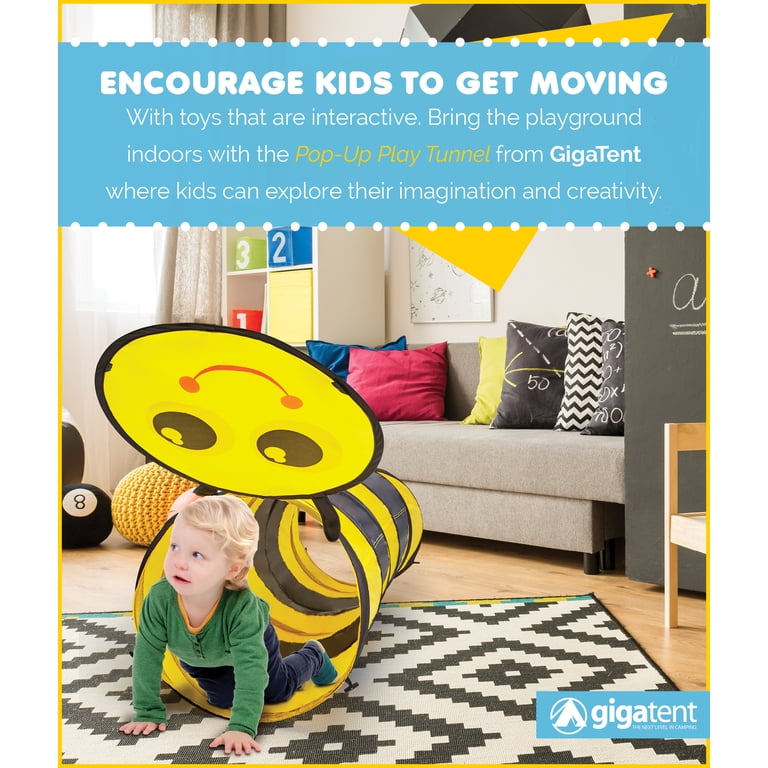GigaTent Bumblebee Pop-Up Play Tunnel photo 5