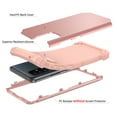 thumbnail image 2 of Dteck Case for Samsung Galaxy A71 5G (6.7-inch),Shockproof Rubber 3-Layer Protection Hybrid Hard Back Phone Case Cover without Screen Protector,Rosegold, 2 of 6