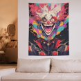 thumbnail image 6 of Killer Klowns from Outer Space Clown Tapestry Wall Hanging, Elegant Wall Hanging Tapestries Wall Art for Bedroom Decor, Outdoor, Parties 60"x80", 6 of 7