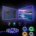 thumbnail image 3 of Fairnull Strip Light LED Safe Flexible Adjustable Long Standby Time Improve Ambience High Brightness LED RGB Atmosphere Strip Light for Home Use, 3 of 10