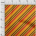 thumbnail image 1 of oneOone Rayon Mustard Yellow Fabric Stripes Sewing Material Print Fabric By The Yard 56 Inch Wide, 1 of 6