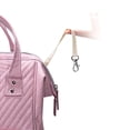 thumbnail image 6 of Sunveno Quilted Diaper Backpack Large Capacity Diaper Bag, Pink, 6 of 10