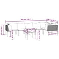 thumbnail image 4 of vidaXL 7 Piece Garden Lounge Set with Cushions Grey Poly Rattan, 4 of 5