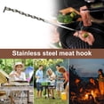 thumbnail image 5 of Homelife BBQ Food Flipper And Meat Hook Heavy Duty Grill Turner for Flipping Ribs Chicken Hot Dogs Pigtail Food Flipper BBQ Turner Hooks for Grilling Cooking, 5 of 13