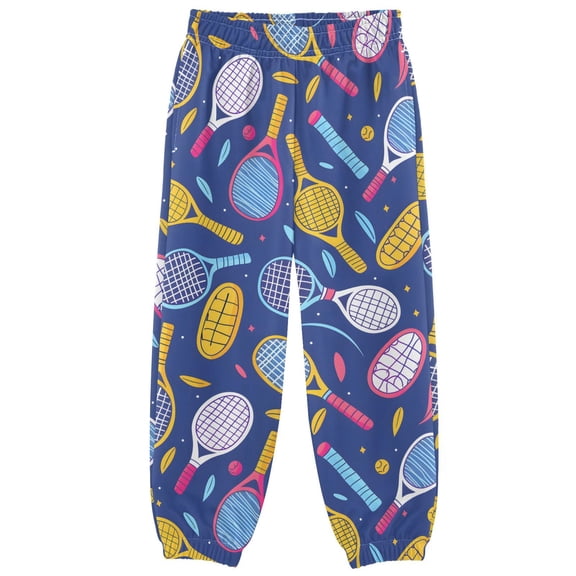 joogoo Tennis Racket Balls Boys' Sweatpants Jogger Pants 5-6Y