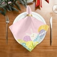 thumbnail image 5 of Iauyy Satin Napkins Set of 1- Pink-easter Eggs DIY Printing Decoration Cloth Napkin- Easy Care for Home/Party, 5 of 8
