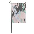 thumbnail image 1 of POGLIP Contemporary Geometric Triangle Fancy Hipster Memphis Nineties Eighties Pattern Modern Abstract Pastel Garden Flag Decorative Flag House Banner 28x40 inch, 1 of 2