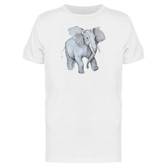 Realistic Big Elephant T-Shirt Men -Image by Shutterstock, Male 3X-Large
