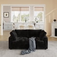 thumbnail image 5 of Sdorens Cloud Couch Modular Sectional Sofa,78" Oversized Convertible Wide Seater,2 Seater for Living Room Set,Covers Washable&Replaceable,Black, 5 of 14