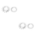 thumbnail image 4 of bedienty Single Speed Fixed Gear Bike Wheel Cog Bicycle Carbon Steel Threaded Sprocket Lock Rings Set Crankset Accessories 13T 2Set, 4 of 6