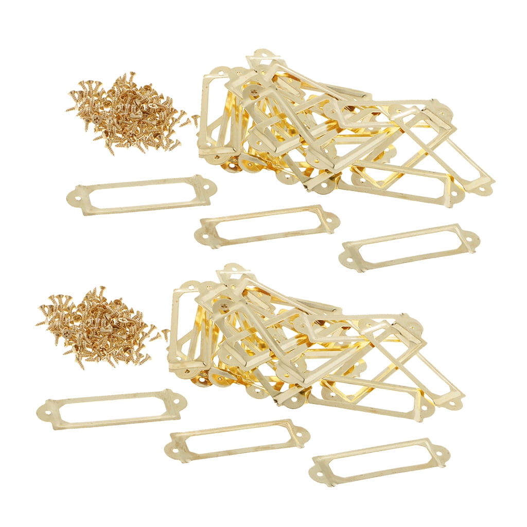 40pcs Label Frame 59x17mm Filing Label Holders Name Tag Card