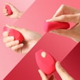 thumbnail image 3 of Apercolorier 6pcs Makeup Sponge - Beauty Makeup Sponge Blender ，Latex Free  (Red)）, 3 of 7