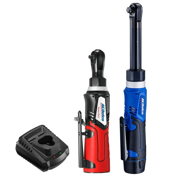 ACDelco ARW1218K18 G12 Series 12V Liion Cordless 3/8" Extended Ratchet Wrench & 1/4" Ratchet
