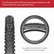 thumbnail image 3 of Llanta para Bicicleta Kenda Hellkat R27.5 x2.40 negra Caucho/Kevlar 27.5' 2.4', 3 of 8
