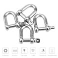 thumbnail image 4 of Uds D grillete M10 de acero inoxidable anillo D grillete de bloqueo para transportar cadena de acero enlace Cable cuerda dedales aparejo, 4 of 5