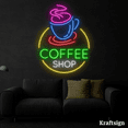 thumbnail image 2 of Craftnamesign Coffee Shop Neon Sign, Coffee Shop Decor, Coffee LED Signage, 2 of 4