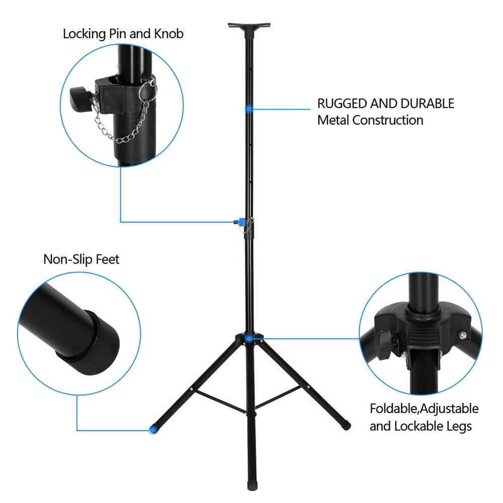 UBesGoo Universal Speaker Stand with 40.6"71.7" Adjustable Height