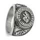 thumbnail image 5 of Anillo masculino Minnieouse de acero titanio color acero, 5 of 6