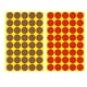 thumbnail image 4 of 10 hojas auto adhesivo Redondas Las etiquetas de colores Marcado etiquetas engomadas desprendibles (25 mm de oro + plata + Rojo + Amarillo + + blanco + azul + verde + Café + púrpura Cada hoja 1), 4 of 7