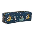 thumbnail image 1 of Disketp Space Sleeping Panda Estuche de Lápices de Cuero con Cierre, Estuche Compacto para Papelería, Bolígrafos y Accesorios Pequeños, 1 of 7