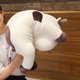 thumbnail image 3 of Muñeco de peluche decorativo para sofá, juguete de vaca de peluche para interiores, cojín de dibujos animados, 3 of 5
