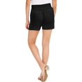 thumbnail image 2 of INC International Concepts Women's Linen Belted Shorts Black Size Medium, 2 of 2