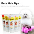 thumbnail image 2 of Graflsoa Vibrant Flame Red Pet Hair Dye for Dogs and Cats - Non-Toxic, Semi-Permanent Coloring Gel, 80g, Easy Application, Safe for All Breeds, 17 Color Options, Fresh Fruit Scent, Ideal for White, 2 of 7