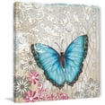 thumbnail image 2 of Marmont Hill 'A Light Blue Butterfly' by Alan Hopfensperger Painting Print on Wrapped Canvas, 2 of 7