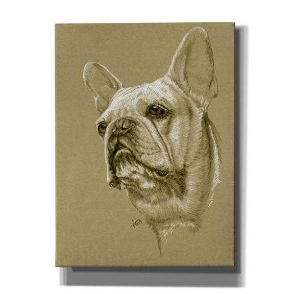 Epic Graffiti 'French Bulldog' by Barbara Keith, Canvas Wall Art, 40"x54"