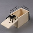thumbnail image 2 of Wooden Surprise Prank Box Halloween Money Gift Box Joke Christmas Fake Jumping Rubber Bug Toy, 2 of 9