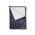 thumbnail image 2 of Anchor Soft Flannel Fleece Throw Blanket, Abstract Sea Theme with Grunge Display Worn Looking Marine, Cozy Plush for Indoor and Outdoor Use, 70" x 90", Vermilion Dark Blue, by Ambesonne, 2 of 5